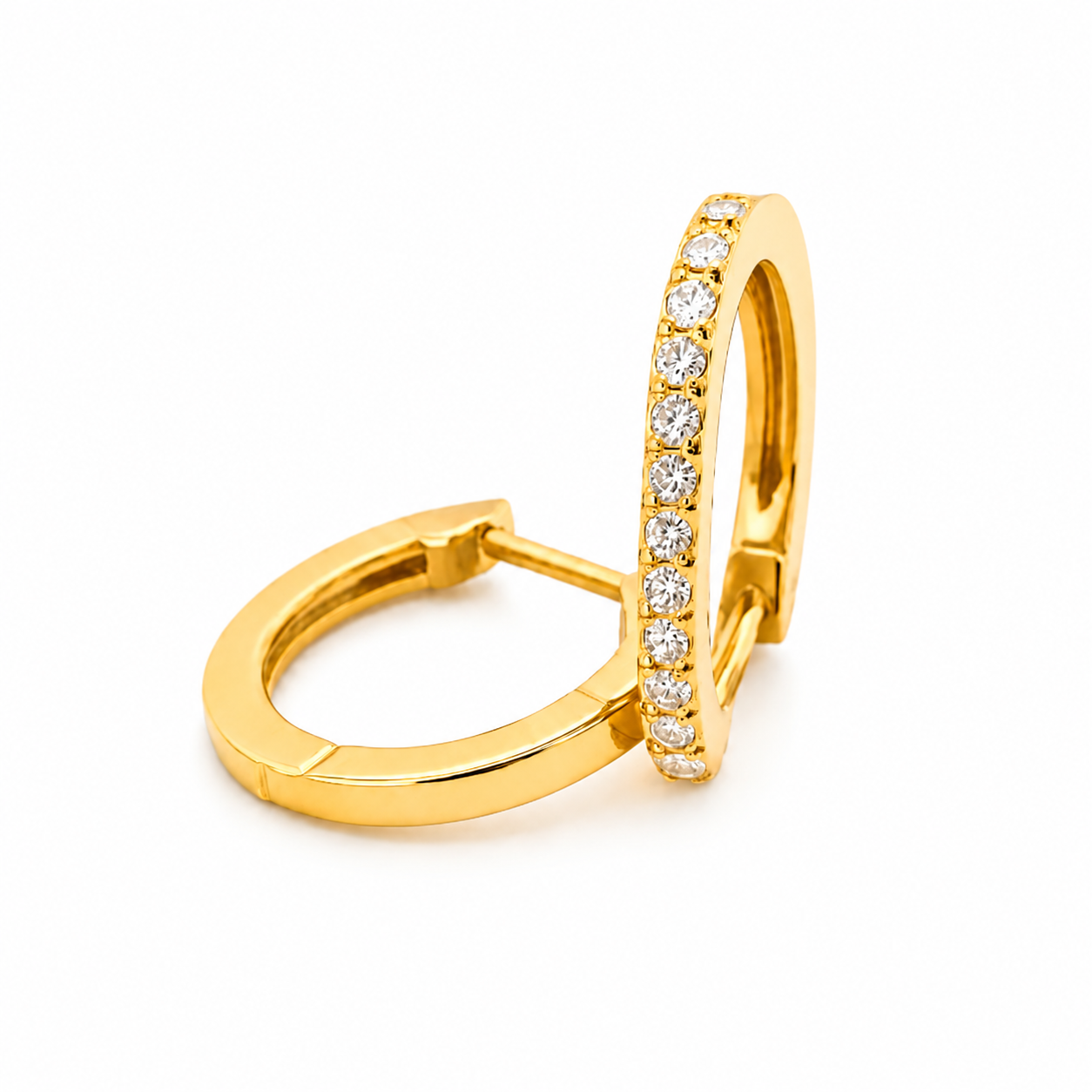 Pavé Hoops Earrings